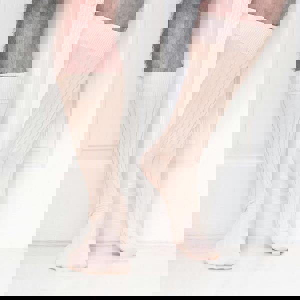 Jemsox Rose Pink Recycled Rib Mens Socks | Bold, Sustainable Style