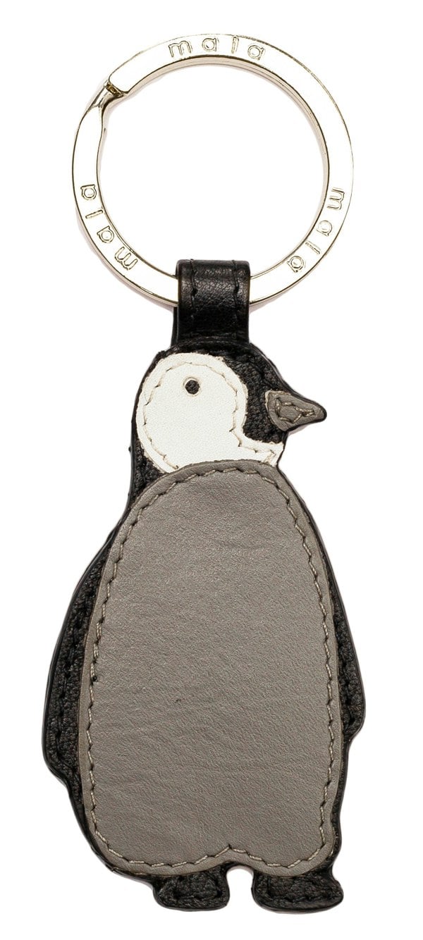 Mala Leather Penguin Coin Purse & Keyring Gift Set
