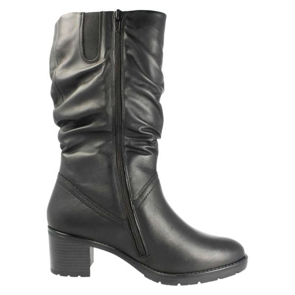 Remonte Ladies Remonte Mid Calf Length Block Heel Boots D2A70
