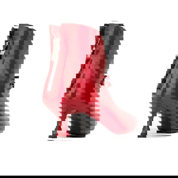 Embassy London Regent - Red - Women's Leather Ankle Boot with kitten heel