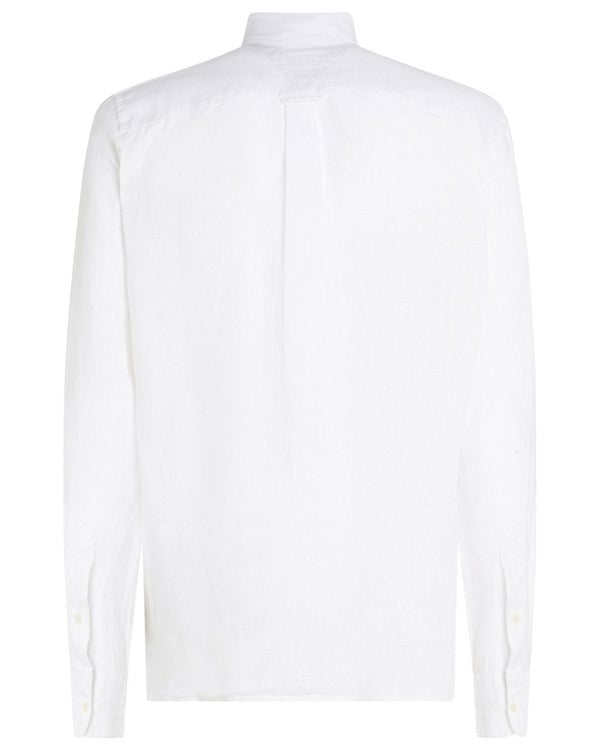 Tommy Hilfiger Pigment Dyed Solid Mens Shirt - Optic White