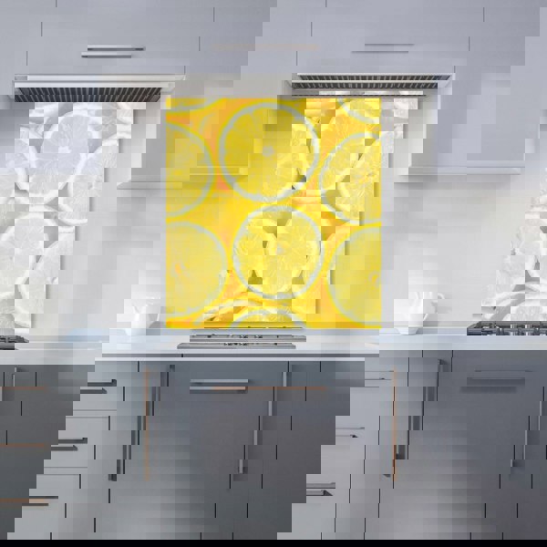 Warren Reed - Designer Vibrant Lemons Kitchen Splashback