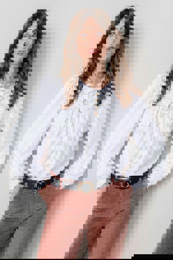 Lily & Me Luna Organic Cotton Blouse White