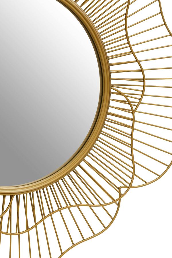 Interiors by Premier Matera Gold Flower Wall Mirror