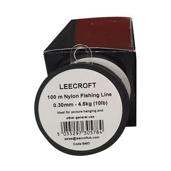 Leecroft 0.3mm x 100m Fishing Line 4.5kg / 10lb - One Colour - 