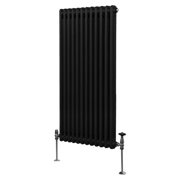 Monstershop Traditional 2 Column Radiator - 1500 x 562mm - Black