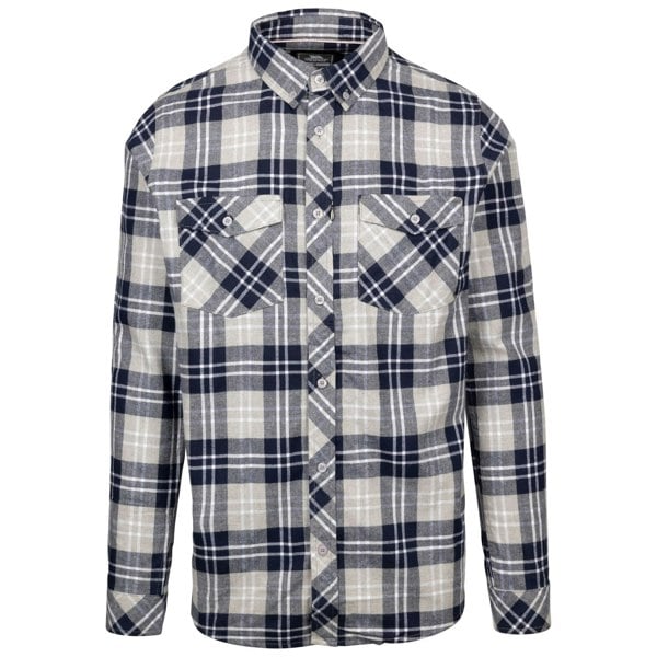 Trespass Mens Dawlish Checked Shirt - Navy