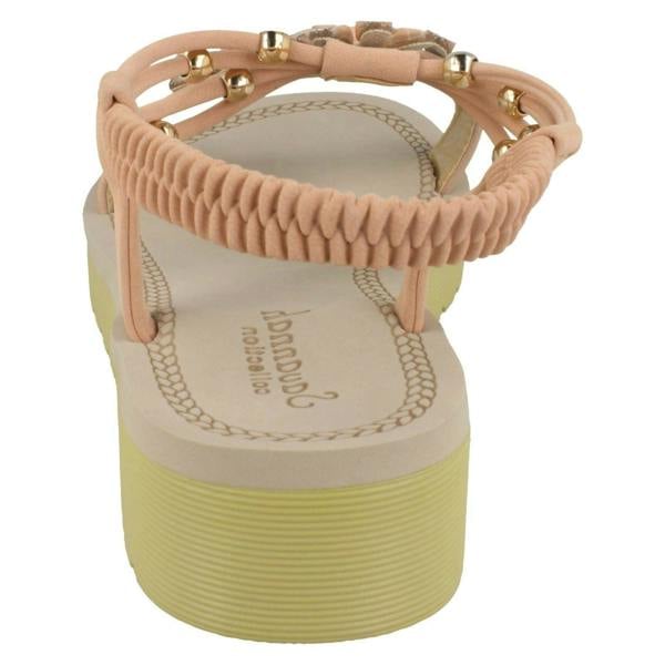 Savannah Ladies Savannah Flower Beaded Sandals
