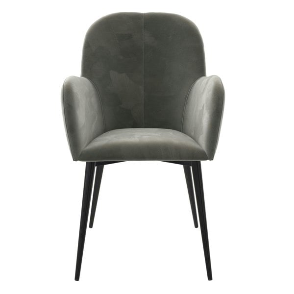 Dorel Home Fitz Dining Chair in Velvet Grey