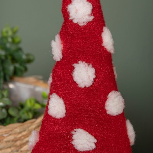 Samuel Alexander 32cm Festive Christmas Red & Grey Bearded Gonk with White Polka Dot Hat