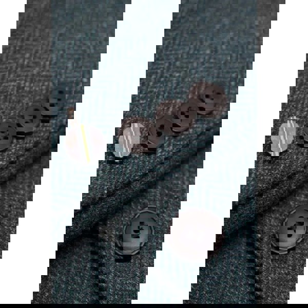 House Of Cavani Thomas - Men’s Olive Green 3 Piece Wool Blend Tweed Suit