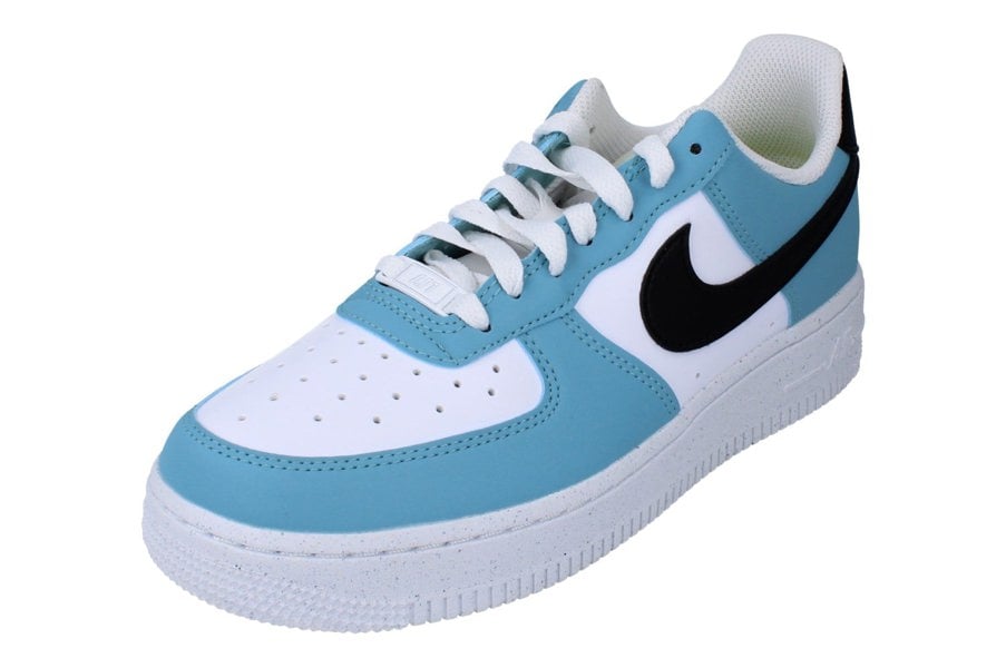Nike Womens Air Force 1 07 Next Nature Trainers Hj9571  400 - Denim Turquoise Black White Cyber 400 - Photo 0