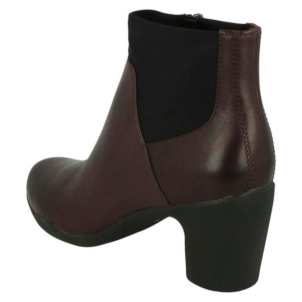 Clarks Ladies Clarks Smart Ankle Boots Un Rosa Mid
