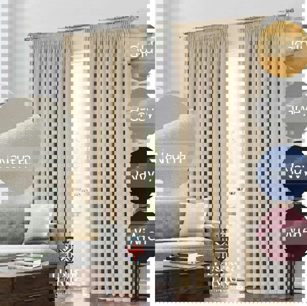 Luxury Living Montreal Taped Top Curtains