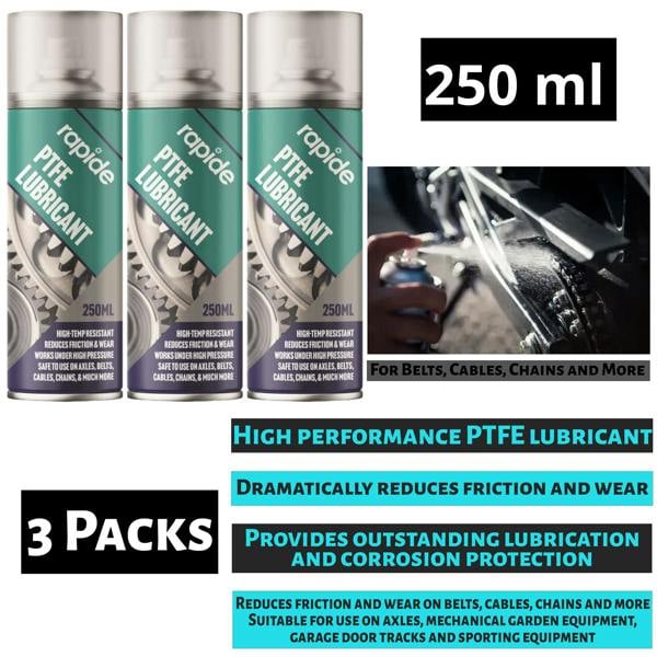 Rapide 3X Rapide PTFE Lubricant Spray 250ml