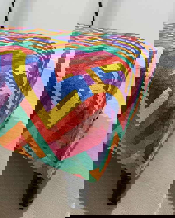 ISTOOLS Premium Multi-Colour Trem Footstool Pouffe – Stylish, Comfortable & Versatile