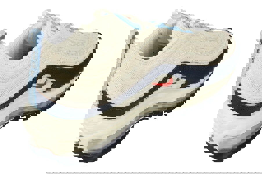 Nike Air Max 97 Mens Dm2824  100 - White Chile Red Midnight Navy 100 - Photo 2