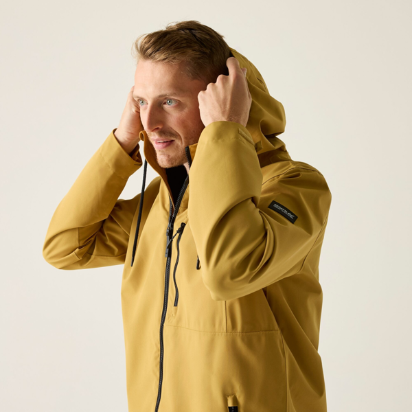 Regatta Mens Frankie Waterproof Jacket - Wood Brown