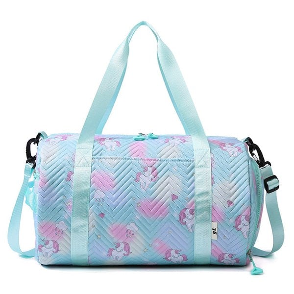 Anymom Mommy Baby Changing Bag Blue Unicorn Waterproof Shoulder Bag
