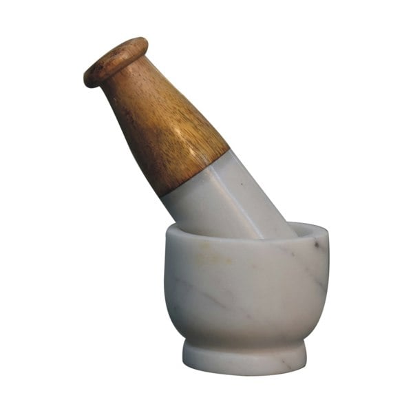 Artisan Furniture Small Marble Pestle and Mortar