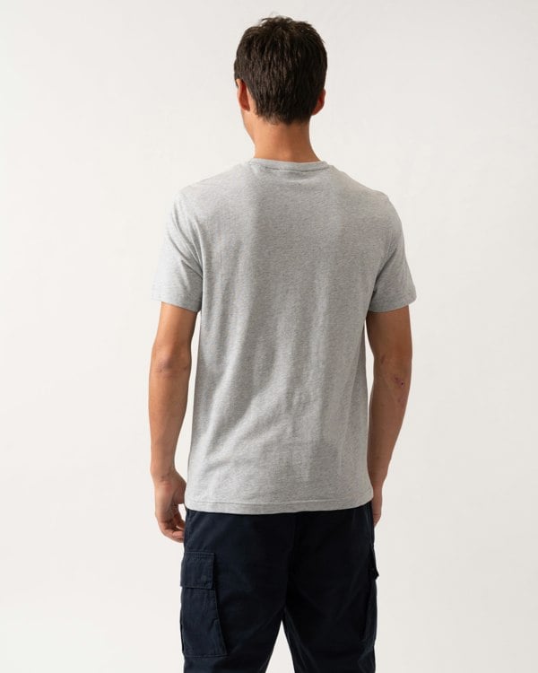GANT Mens Graphic Short Sleeve T-Shirt - 93 Grey Melange