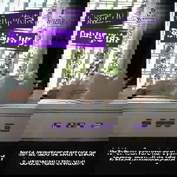 Slumberdown Gel Memory Foam 5cm Mattress Topper