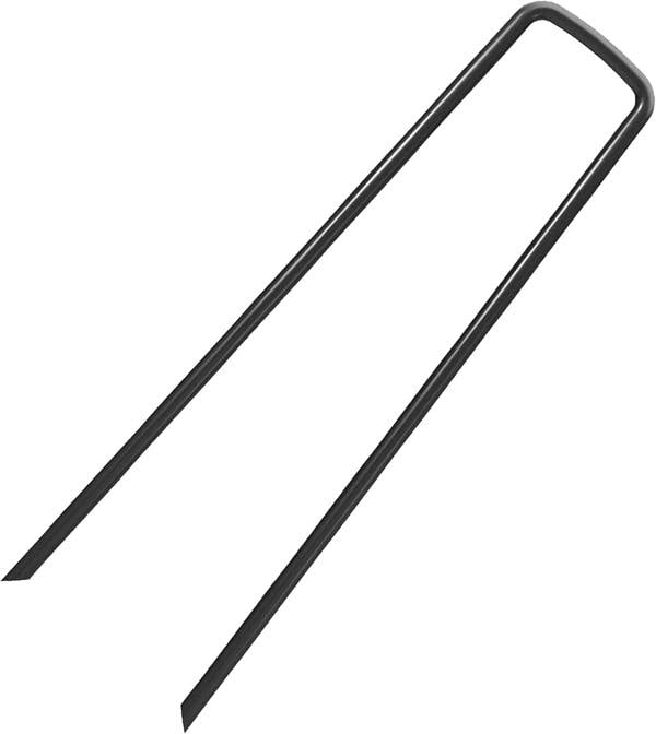 KAV Weed Mat Pins 50pcs Heavy Duty Landscape Pins U Shaped Tent Staples for Securing Membrane, Weed Control Fabric, Fleece, Netting, Matting