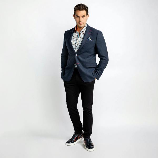 FLECKED WOOL JACKET – Premium Men's Patterned Shirt by Claudio Lugli | Bold Design, Tailored Fit, Best Printed Shirts
