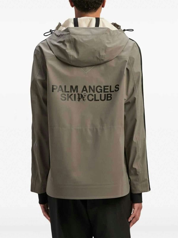 Palm Angels Reflective Ski Jacket Grey - Supplied FashionPALM ANGELS