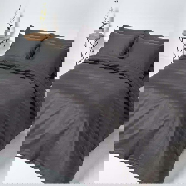 HOMESCAPES Premium 1000 TC Egyptian Cotton Sateen Weave Fitted Sheet – 46 cm Extra Deep