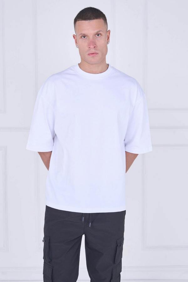 Heavyweight Oversized T-Shirt – Premium 100% Cotton - White