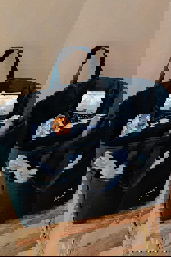 Tiba + Marl T+M Canvas Organiser Caddy / Pocket Tote Insert Black