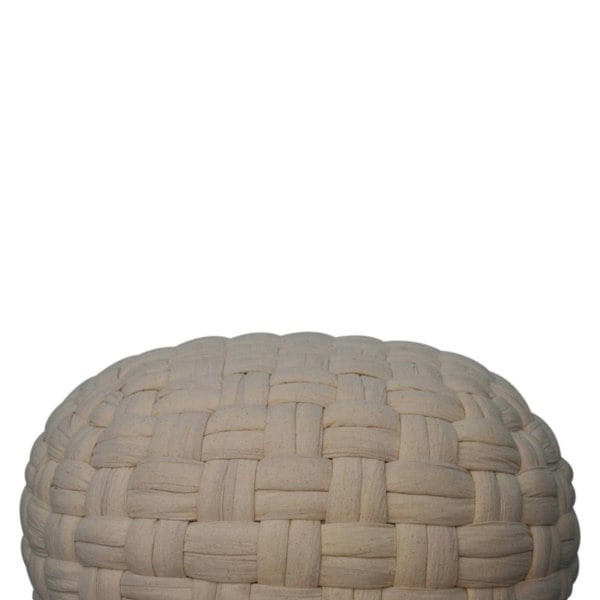 Artisan Furniture White Tube Pouffe