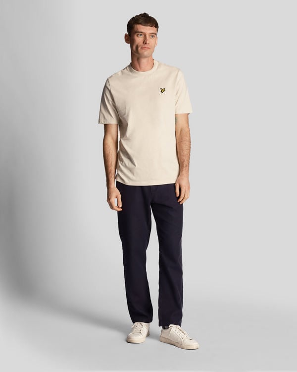 Lyle & Scott Rally Tipped T-Shirt - Cream