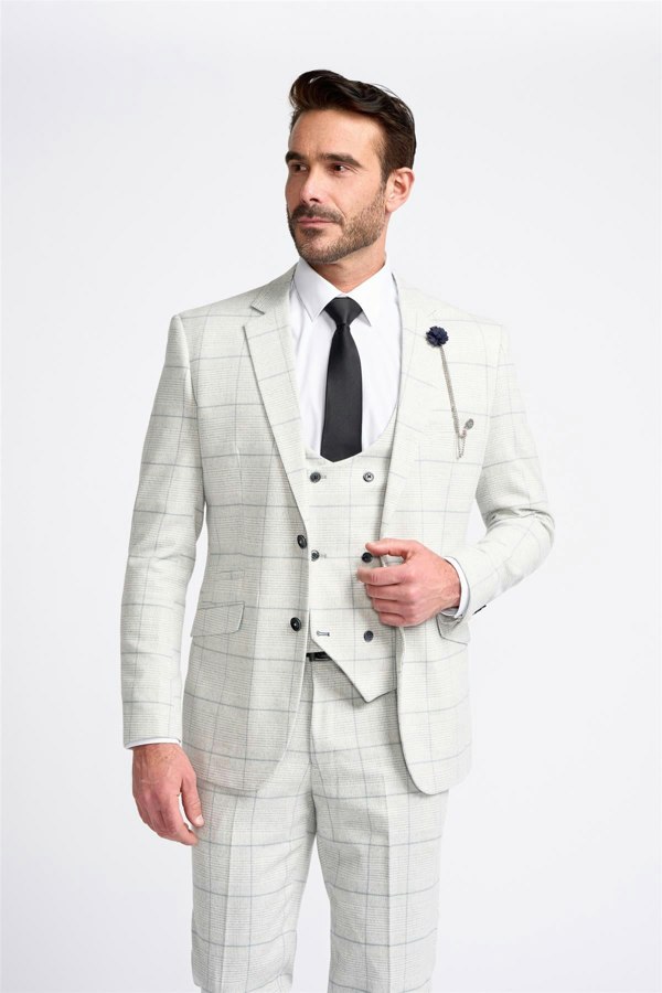 House of Cavani Radika Light Grey Blazer