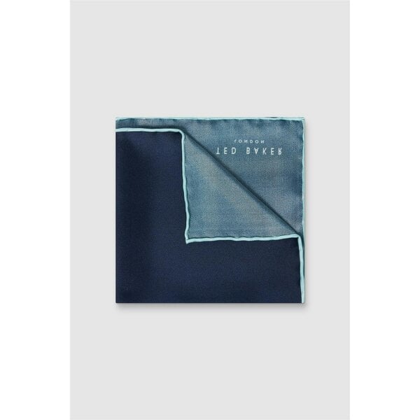Ted Baker Navy Contrast Pocket Square