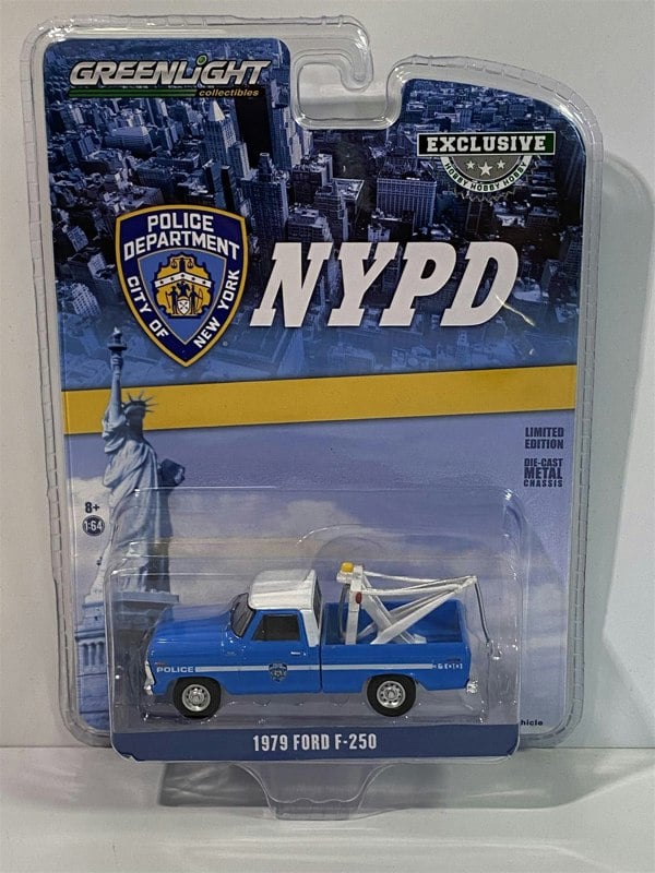 1979 ford f-250 nypd 1:64 scale greenlight 30224