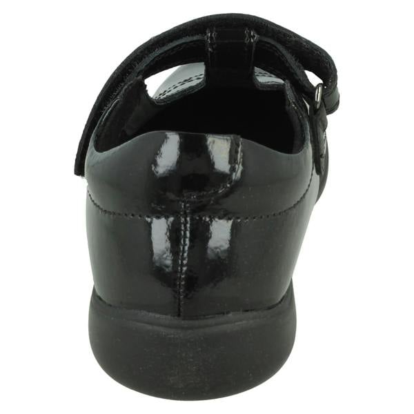 Start-rite Girls Start-Rite Diamond And Star Cut-Out T-Bar School Shoes Hope
