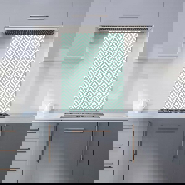 Warren Reed - Designer Geometric Chevron Pattern Kitchen Splashback