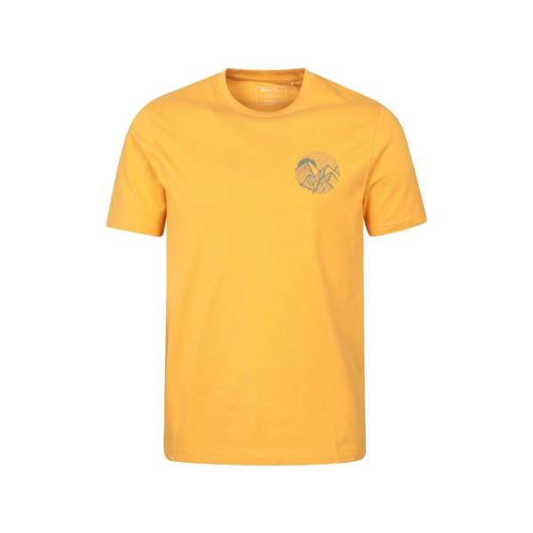 Mountain Warehouse Mens Valley Organic T-Shirt - Bright Yellow - 