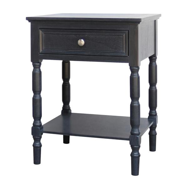 Hill Interiors Contour Collection 1 Side Table - Black - 