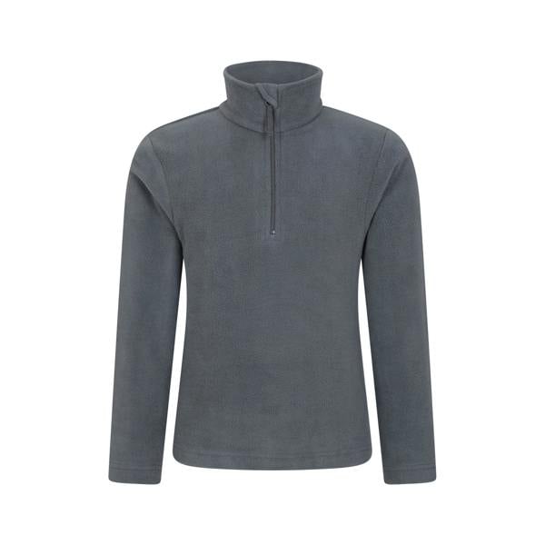 Mountain Warehouse Childrens/Kids Camber II Half Zip Fleece Jacket - Grey - 