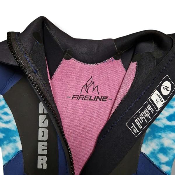 Alder Kids Stealth Junior 5/4mm Back Zip Blue Wetsuit