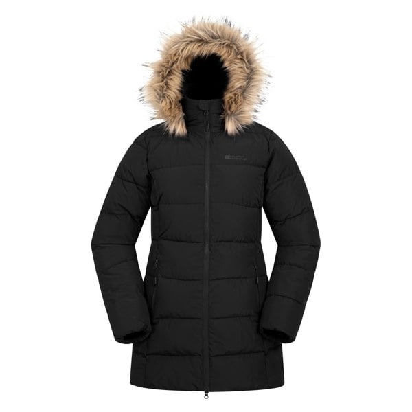 Mountain Warehouse Womens/Ladies Nola Long Padded Jacket - Black