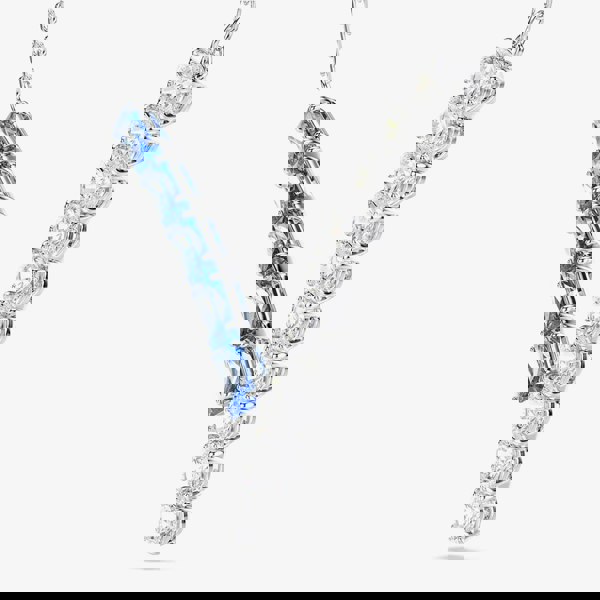 Swarovski Matrix Rhodium Plated Mixed Cut Blue & White Zirconia Necklace 5732265