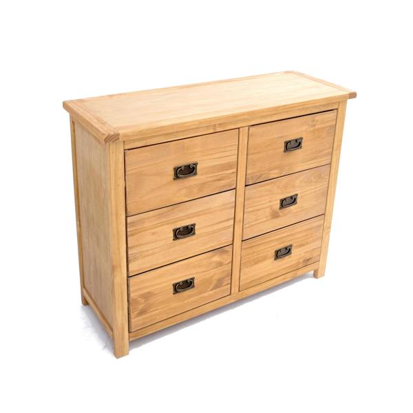 Cabinet Bits Lugo 6 Drawer Chest of Drawers Bras Drop Handle