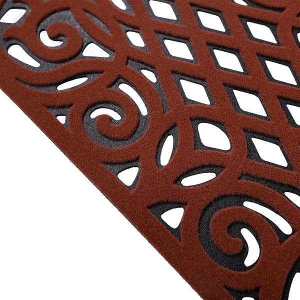 Nicoman Victorian Style Eco Outdoor Door Mat - Terracotta