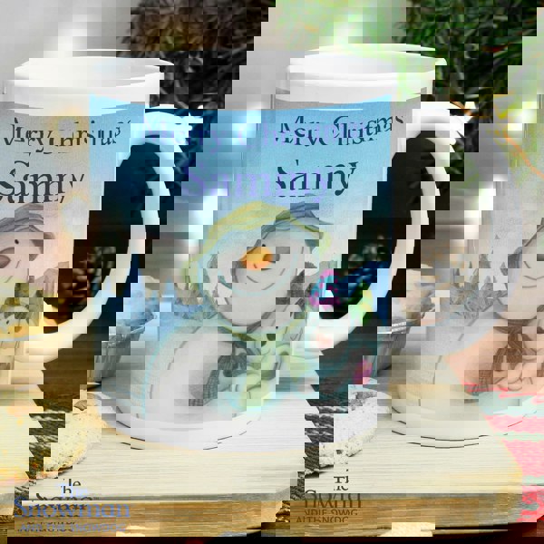 Personalised Memento Company Personalised Traditional The Snowman and the Snowdog Mug