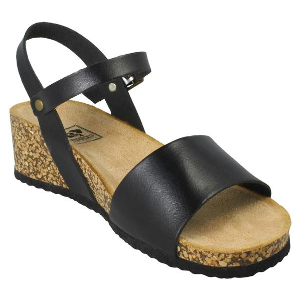 Down to Earth Ladies Down To Earth Wedge Heeled Summer Sandals F12088