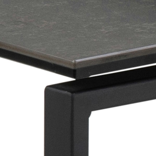 Furniture To Go Katrine Ceramic Nest of Tables in Black Set of 3